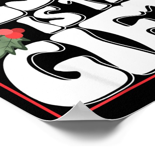 Merry Christmas Jesus Is The Gift To The World Chr Poster (Ecke)