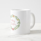 Merry Christmas Jumbo-Tasse (Vorderseite Rechts)