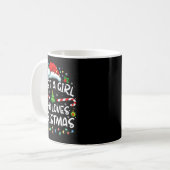 Merry Christmas Just A Girl Who Loves Christmas Tr Kaffeetasse (Vorderseite Links)