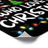 Merry Christmas Just A Girl Who Loves Christmas Tr Poster (Ecke)