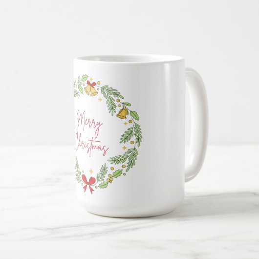 Merry Christmas Kaffeetasse (VorderseiteRechts)