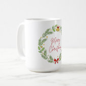 Merry Christmas Kaffeetasse (Vorderseite Links)