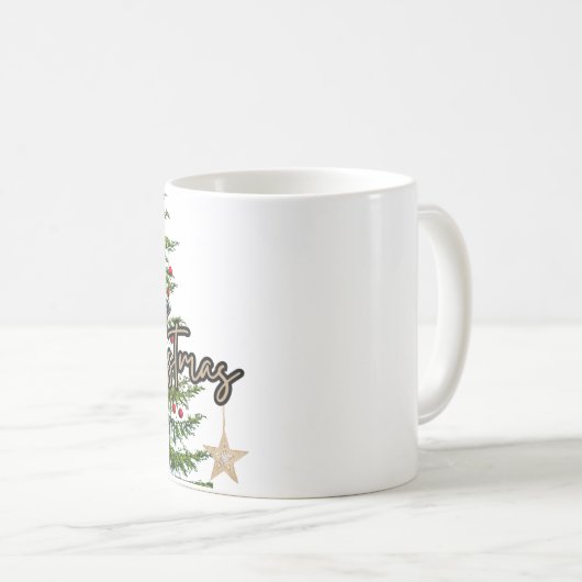 Merry Christmas Kaffeetasse (VorderseiteRechts)