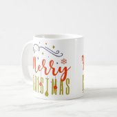 MERRY CHRISTMAS KAFFEETASSE (Vorderseite Links)