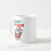 MERRY CHRISTMAS KAFFEETASSE (Vorderseite Links)