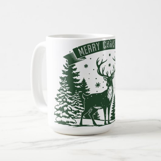 Merry Christmas Kaffeetasse (Vorderseite Links)