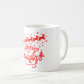 MERRY CHRISTMAS KAFFEETASSE (VorderseiteRechts)