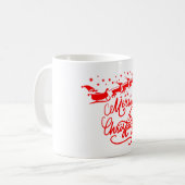 MERRY CHRISTMAS KAFFEETASSE (Vorderseite Links)