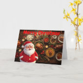 Merry Christmas. Karte (Gelbe Blume)