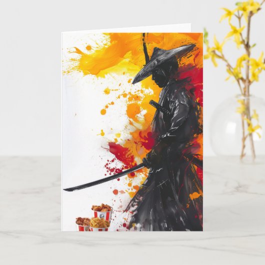 Merry Christmas Karte (Gelbe Blume)