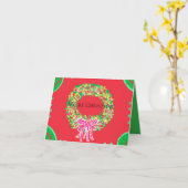 Merry Christmas Karte (Gelbe Blume)