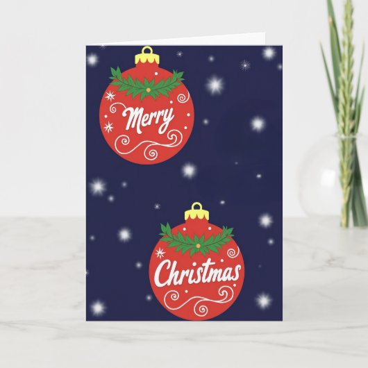 Merry Christmas Karte (Vorderseite)