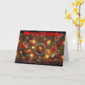 Merry Christmas. Karte (Gelbe Blume)