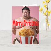 Merry Christmas Karte (Gelbe Blume)