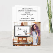 Merry Christmas Karte (Rückseite)