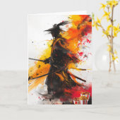 Merry Christmas Karte (Gelbe Blume)