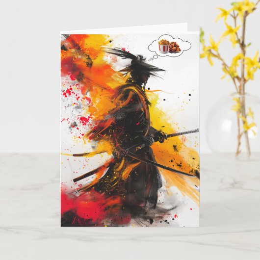 Merry Christmas Karte (Gelbe Blume)