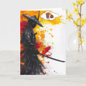 Merry Christmas Karte (Gelbe Blume)