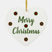 Merry Christmas Keramik Ornament (Vorne)