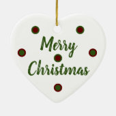 Merry Christmas Keramik Ornament (Hinten)