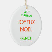 MERRY CHRISTMAS, KERAMIK ORNAMENT (Rechts)