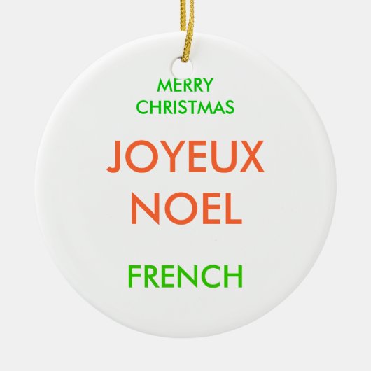 MERRY CHRISTMAS, KERAMIK ORNAMENT (Vorne)