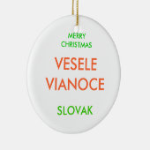MERRY CHRISTMAS, KERAMIK ORNAMENT (Rechts)