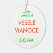 MERRY CHRISTMAS, KERAMIK ORNAMENT (Links)