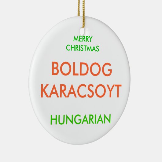 MERRY CHRISTMAS, KERAMIK ORNAMENT (Rechts)