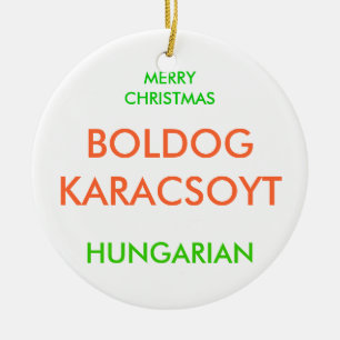 MERRY CHRISTMAS, KERAMIK ORNAMENT