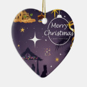 Merry Christmas Keramik Ornament (Rechts)