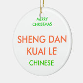 MERRY CHRISTMAS, KERAMIK ORNAMENT (Links)