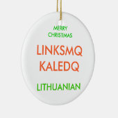 MERRY CHRISTMAS, KERAMIK ORNAMENT (Rechts)