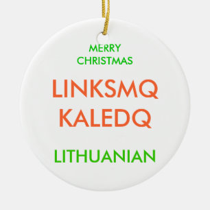 MERRY CHRISTMAS, KERAMIK ORNAMENT
