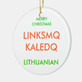 MERRY CHRISTMAS, KERAMIK ORNAMENT (Links)