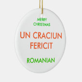MERRY CHRISTMAS, KERAMIK ORNAMENT (Rechts)