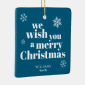 Merry Christmas Keramikornament (Rechts)