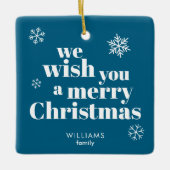 Merry Christmas  Keramikornament (Vorderseite)