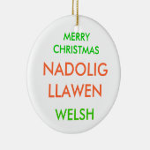 MERRY CHRISTMAS, KERAMIKORNAMENT (Rechts)