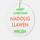 MERRY CHRISTMAS, KERAMIKORNAMENT (Links)
