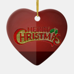 Merry Christmas Keramikornament