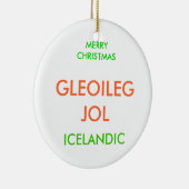 MERRY CHRISTMAS, KERAMIKORNAMENT (Rechts)