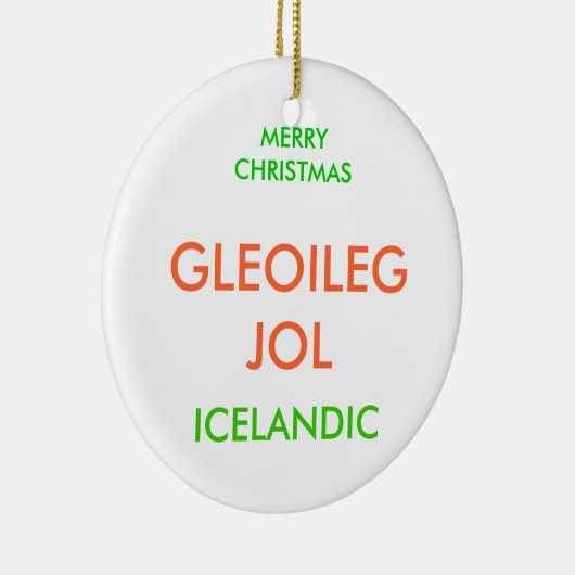 MERRY CHRISTMAS, KERAMIKORNAMENT (Rechts)