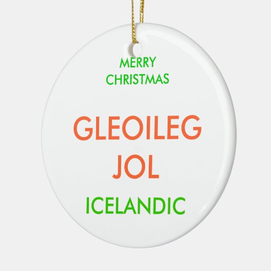 MERRY CHRISTMAS, KERAMIKORNAMENT (Links)