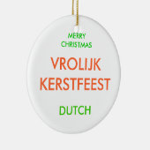 MERRY CHRISTMAS, KERAMIKORNAMENT (Rechts)