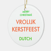 MERRY CHRISTMAS, KERAMIKORNAMENT (Links)