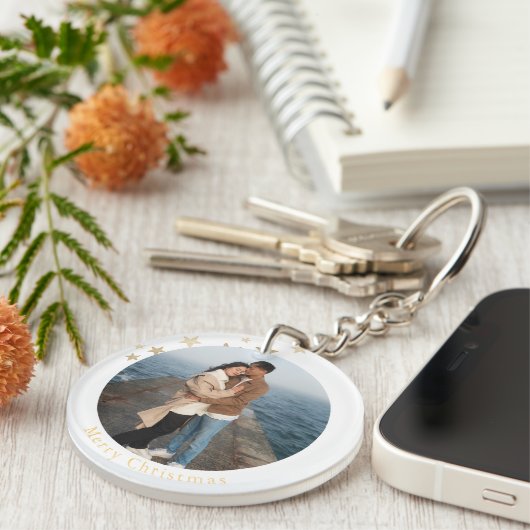 Merry Christmas Keychain Schlüsselanhänger (Vorderseite rechts)
