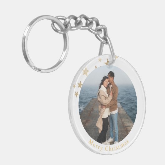 Merry Christmas Keychain Schlüsselanhänger (Vorderseite links)