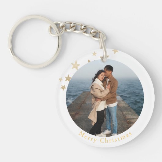 Merry Christmas Keychain Schlüsselanhänger (Vorderseite)