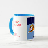 MERRY CHRISTMAS, Kitten & Tige... Tasse (Vorderseite Links)